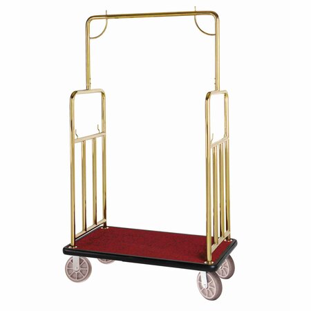 HOSPITALITY 1 SOURCE Classic Bellmans Cart, Titanium Gold BCF107TG